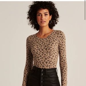 Abercrombie & Fitch | softAF Leopard Bodysuit